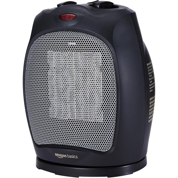 Amazon Basics Oscillating Space Heater with Safety Features