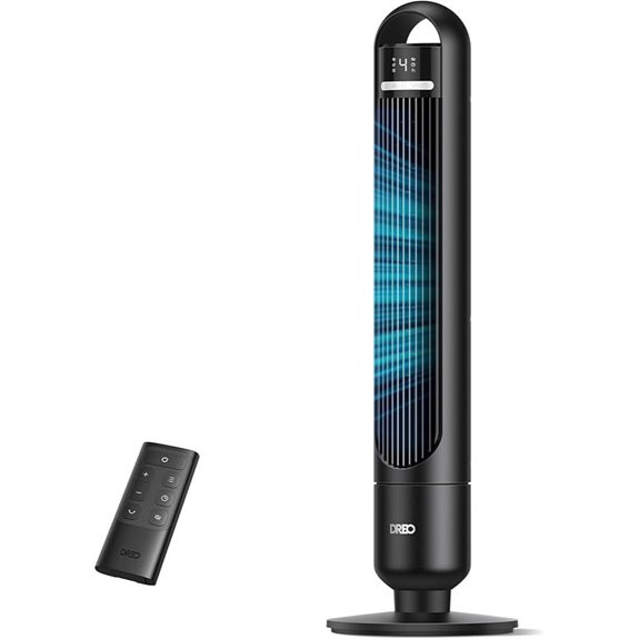 Dreo Tower Fan with Oscillation Remote Quiet Black