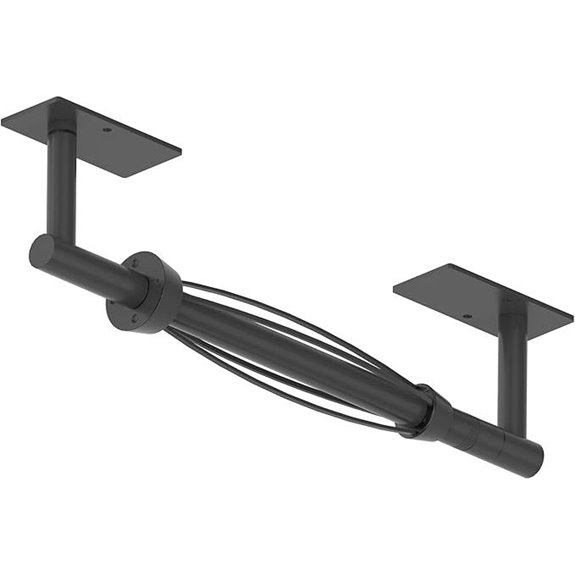 Under Cabinet Wall-Mount Paper Towel Holder Black