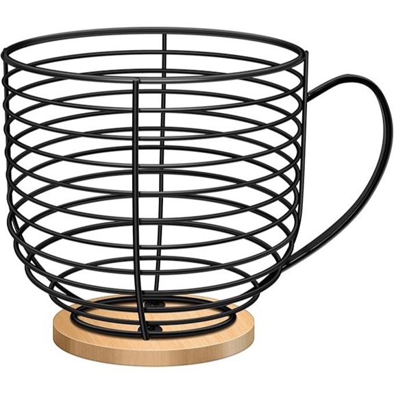 BYTEAIDREX Coffee Pod Holder with Wooden Base