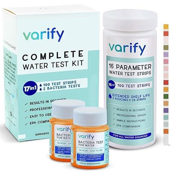 Varify 17-in-1 Water Test Kit with Bacteria Test