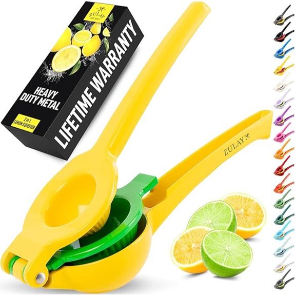 Zulay 2-in-1 Lemon Squeezer Hand Juicer