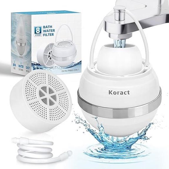 Bath Water Filter with 8-Stage Filtration System