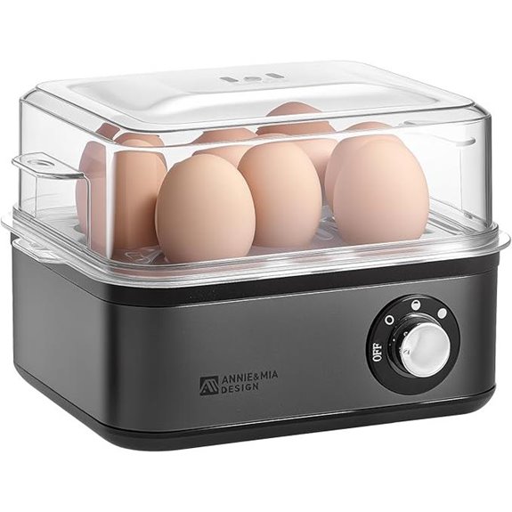 Annie & Mia Electric Egg Cooker 8 Eggs 500W