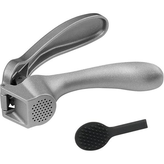 Garlic Press & Mincer with Ergonomic Handle