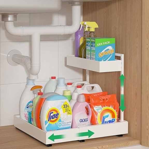 REALINN Expandable Under Sink Organizer (1 Pack)