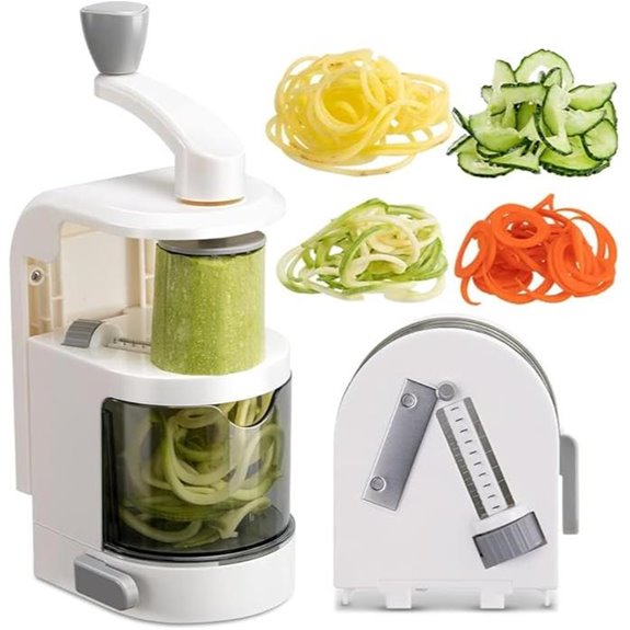 4-in-1 Vegetable Spiralizer with Suction Base