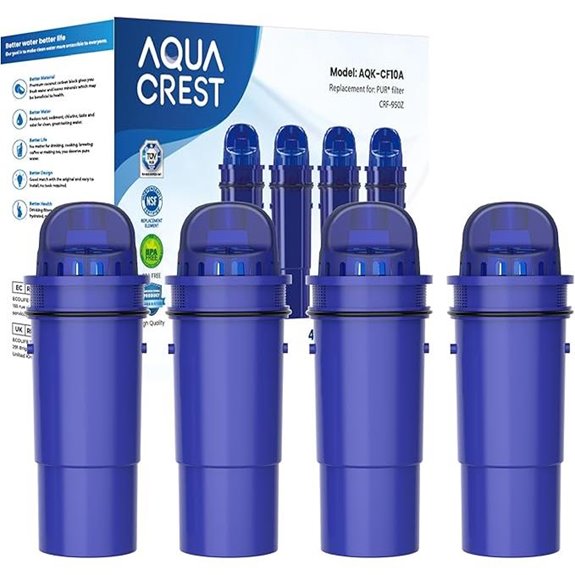 Aqua Crest NSF Certified Water Filter Pitcher (Pack of 4)