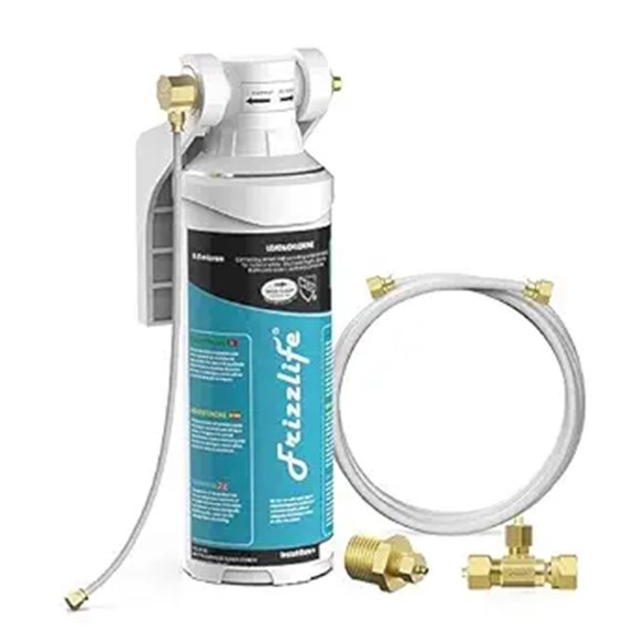 Frizzlife Inline Water Filter System for Fridge