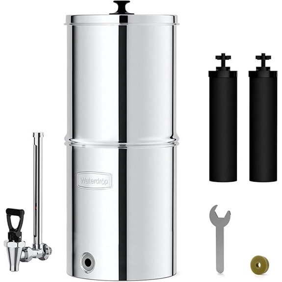 Waterdrop Gravity Water Filter System with Sight Glass