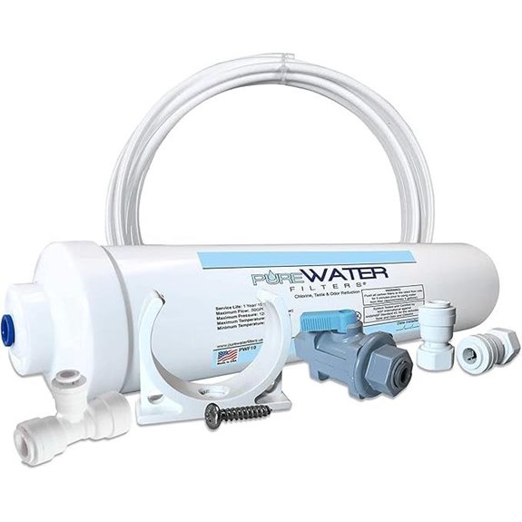Inline Water Filter Kit for Ice Makers with 1/4