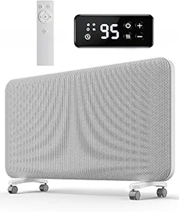 YEW Infrared Space Heater 1500W Remote & Timer