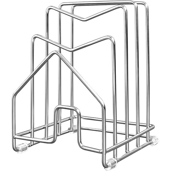 Pot Lid & Baking Sheet Organizer for Cabinets