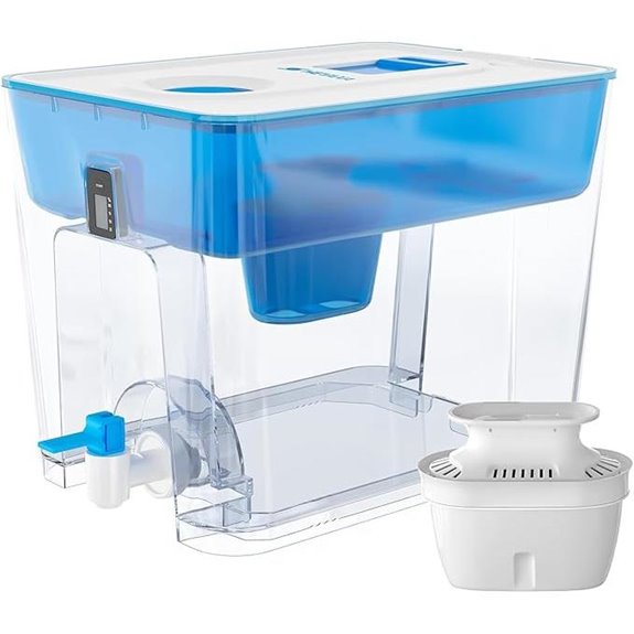 Water Filter Dispenser with 1 Filter 40-Cup Capacity
