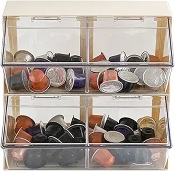 Large Coffee and Tea Organizer with Lid