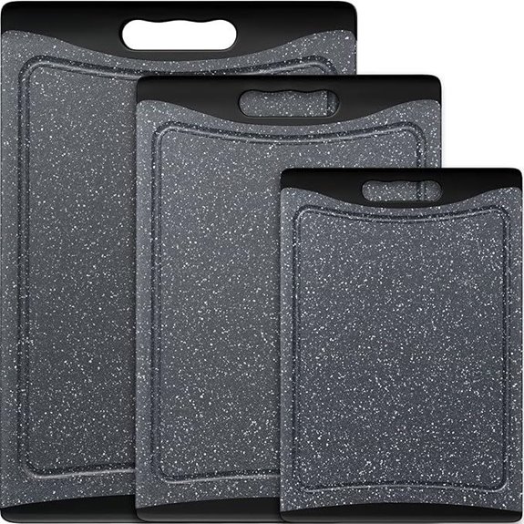 Empune 3-Piece Large Plastic Cutting Boards