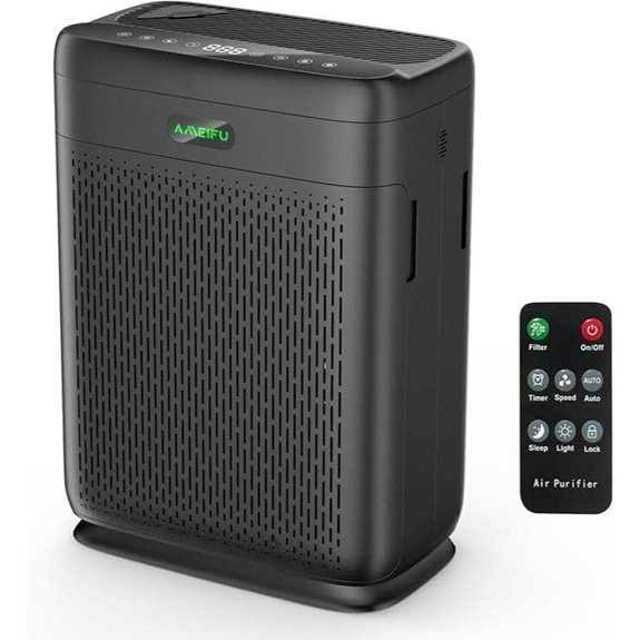 Large Room Air Purifier with Remote and Air Quality Sensor