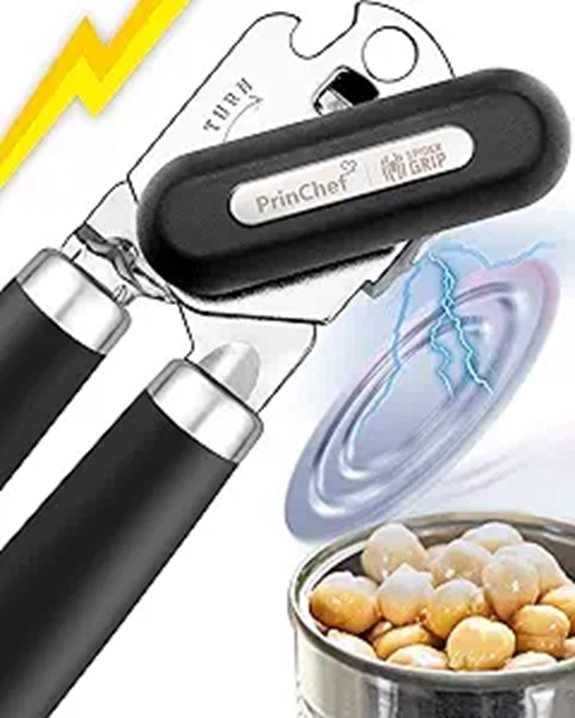 PrinChef Manual Can Opener with Magnet and Reinforced Gear