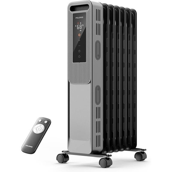 PELONIS Oil-Filled Radiator Space Heater with Thermostat