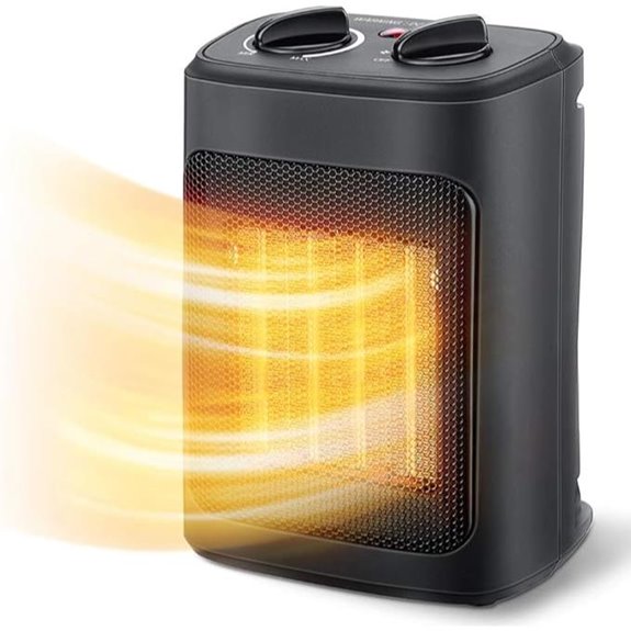 Portable Electric Space Heater with Thermostat
