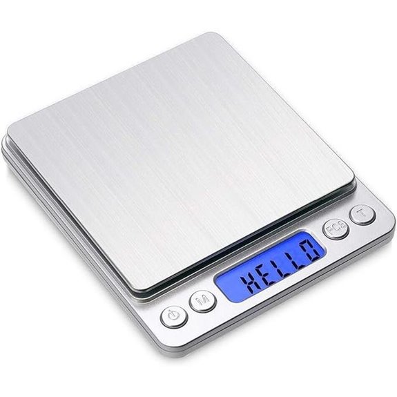 Toprime Digital Food Scale 500g/0.01g with Backlit LCD