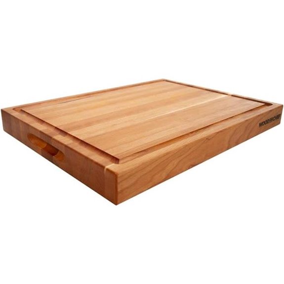 Cherry Reversible Cutting Board with Juice Groove