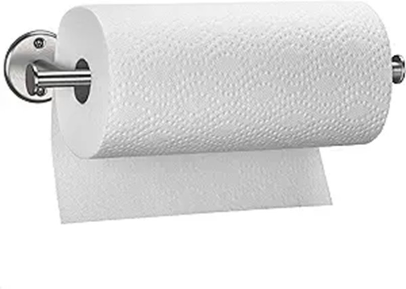 Wall Mount Paper Towel Holder - Rustproof Easy Install