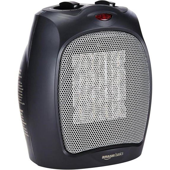 Amazon Basics Ceramic Space Heater with Safety Features