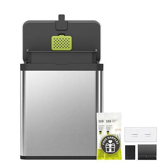EKO 7L Stainless Steel Kitchen Compost Bin