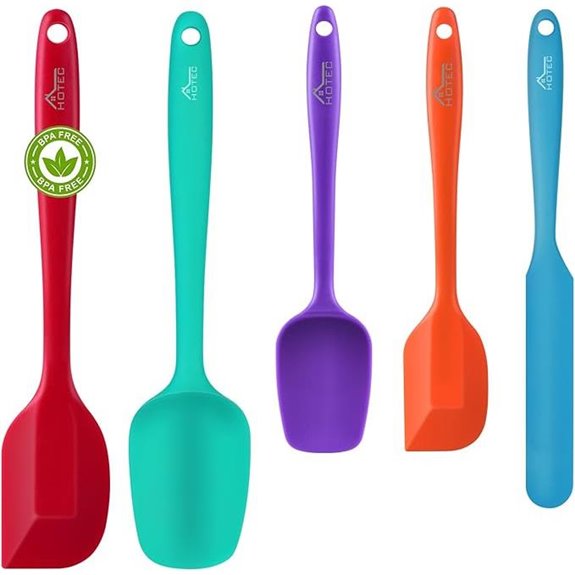 HOTEC Silicone Spatula Set for Baking & Cooking