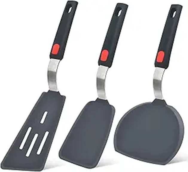 Beijiyi Silicone Spatula Set Heat Resistant BPA Free
