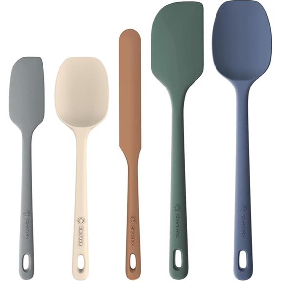 Silicone Spatula Set with Ergonomic Handles