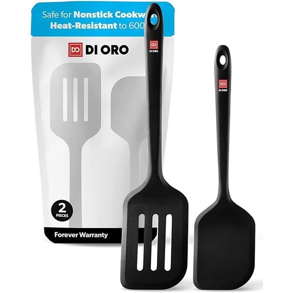 DI ORO Silicone Turner Spatula Set 2-Pack