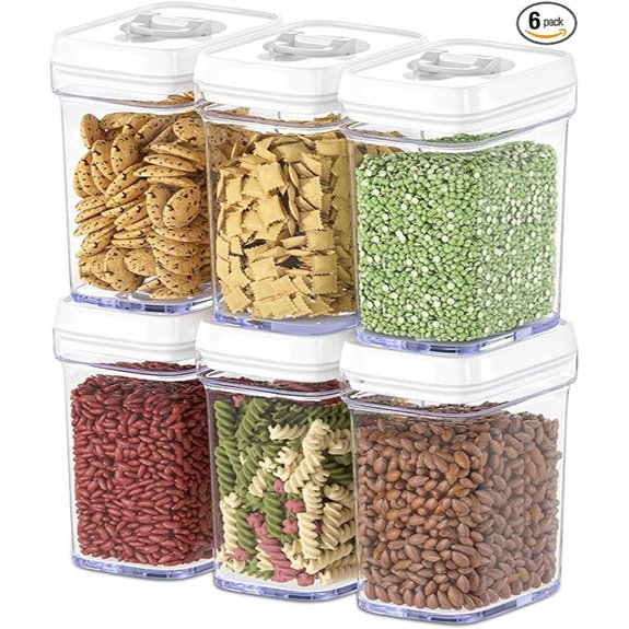 DWËLLZA 6-Pack Airtight Food Storage Containers