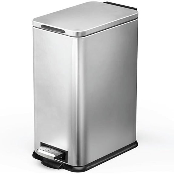 Home Zone Living 4-Gallon Slim Kitchen Trash Can