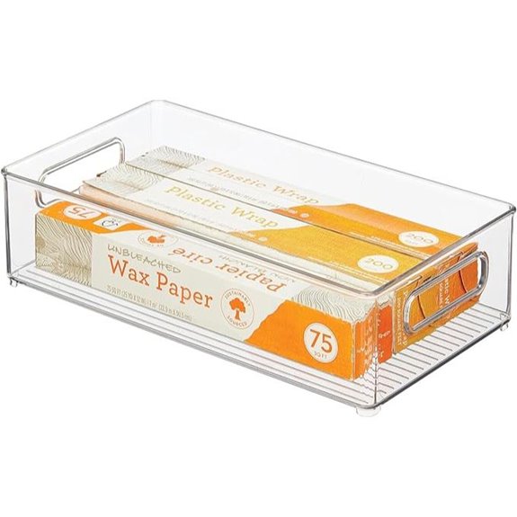 iDesign Stackable Fridge Bin for Pantry Organization