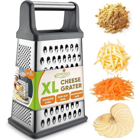 Spring Chef Stainless Steel Box Cheese Grater