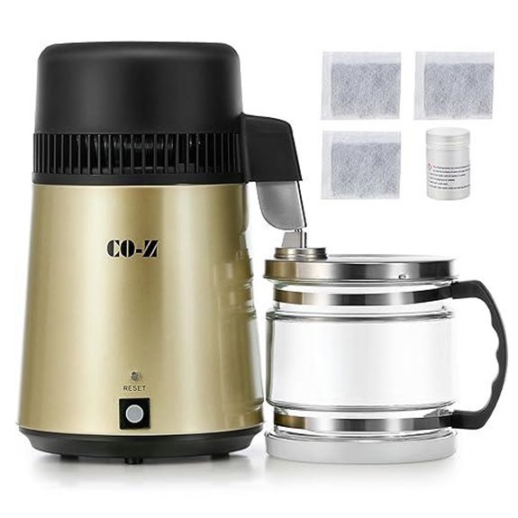 CO-Z 4L Stainless Steel Water Distiller for Home