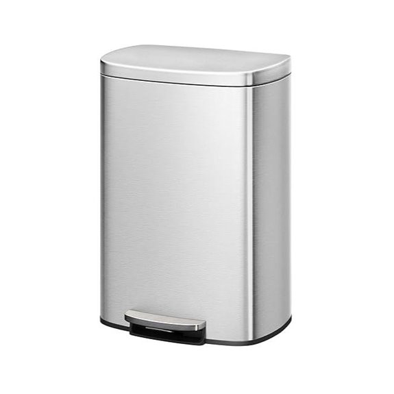 Garvee 13 Gal Stainless Steel Kitchen Trash Can