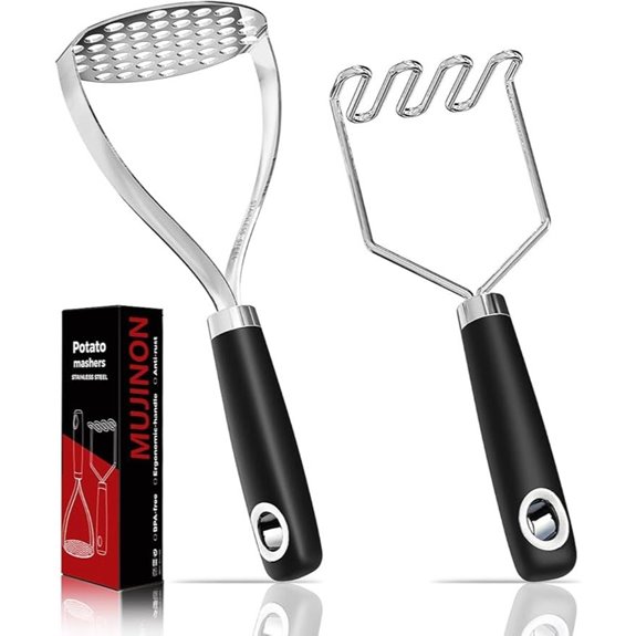 18/0 Stainless Steel Potato Masher Set (2 Pack)
