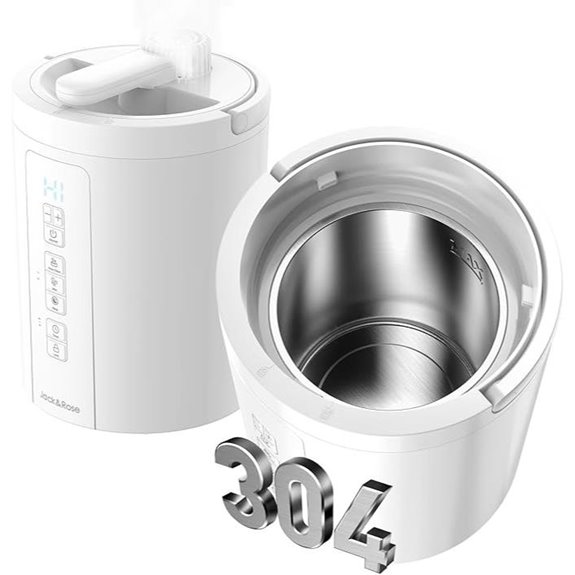 3L Stainless Steel Warm Mist Humidifier with Sleep Mode