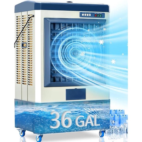 Uthfy 8979 CFM Swamp Cooler with Ice Box