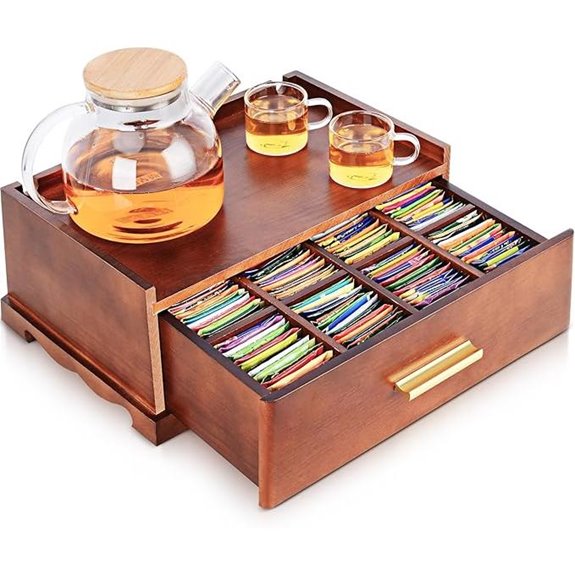 Tea Bag Organizer and Storage Box