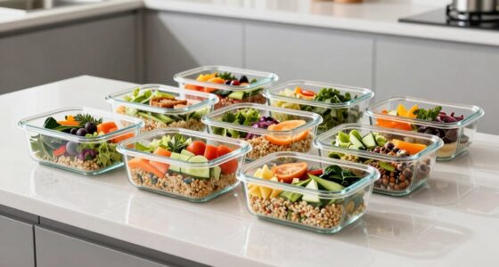 top glass meal storage