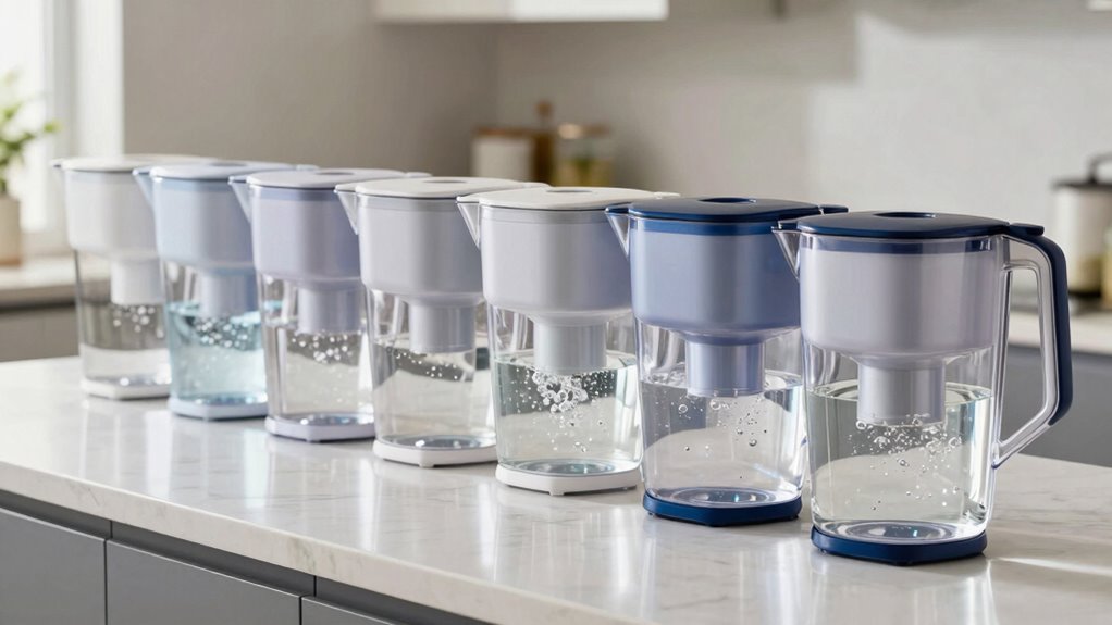 top lead removing water pitchers