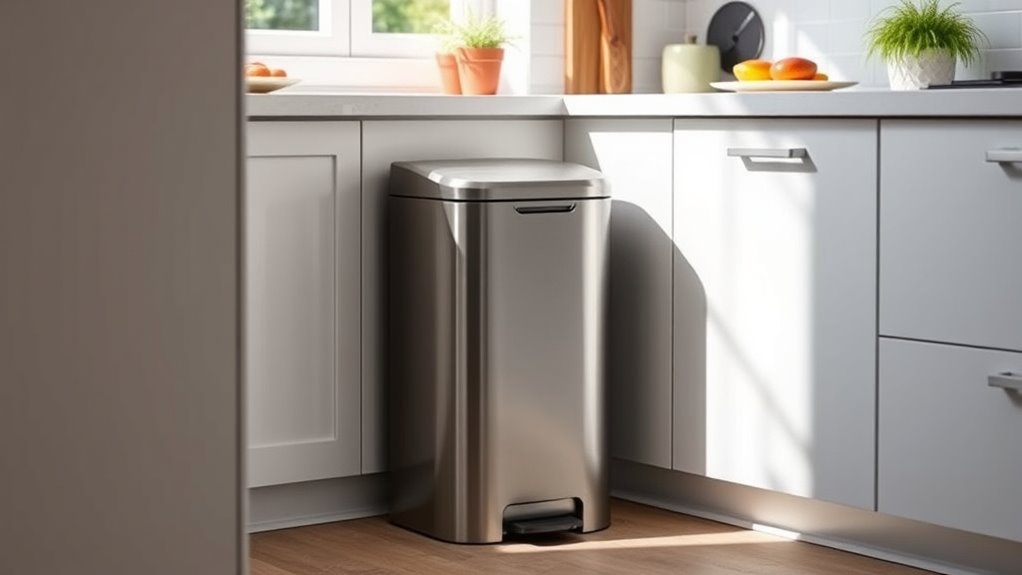 trash can size and features