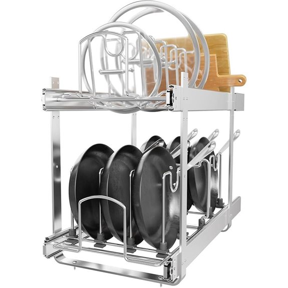 2-Tier Kitchen Pull-Out Cabinet Organizer