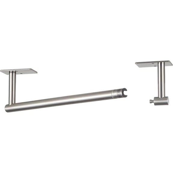 BVL Paper Towel Holder Under Cabinet for Kitchen Brushed Nickel Adhesive