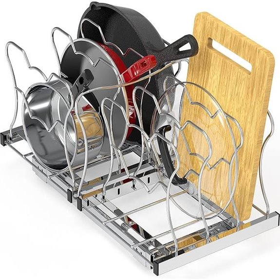 Simple Houseware Under Cabinet Sliding Storage Shelf