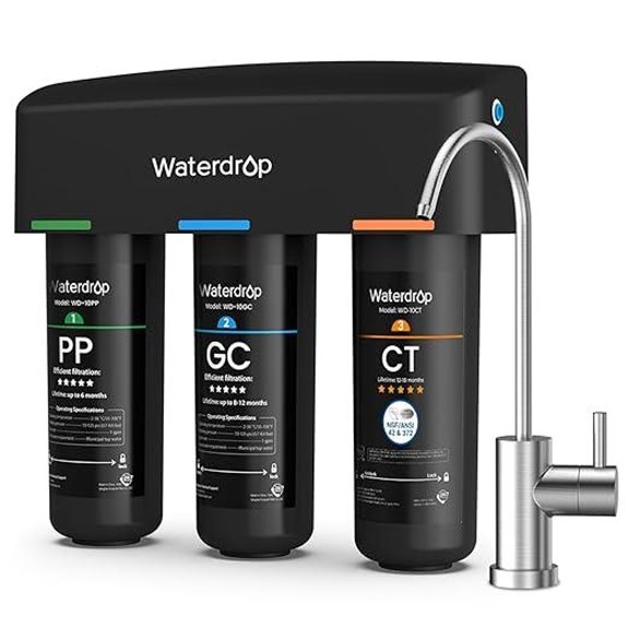 Waterdrop TSB 8-Layer Under Sink Water Filter System